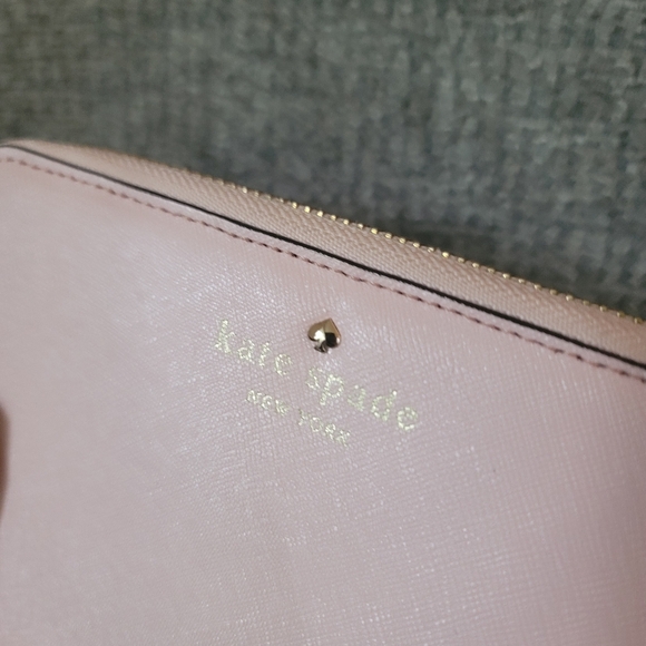 Kate Spade Pink Cedar Street Laurie Tech Leather Wristlet - Picture 2 of 16